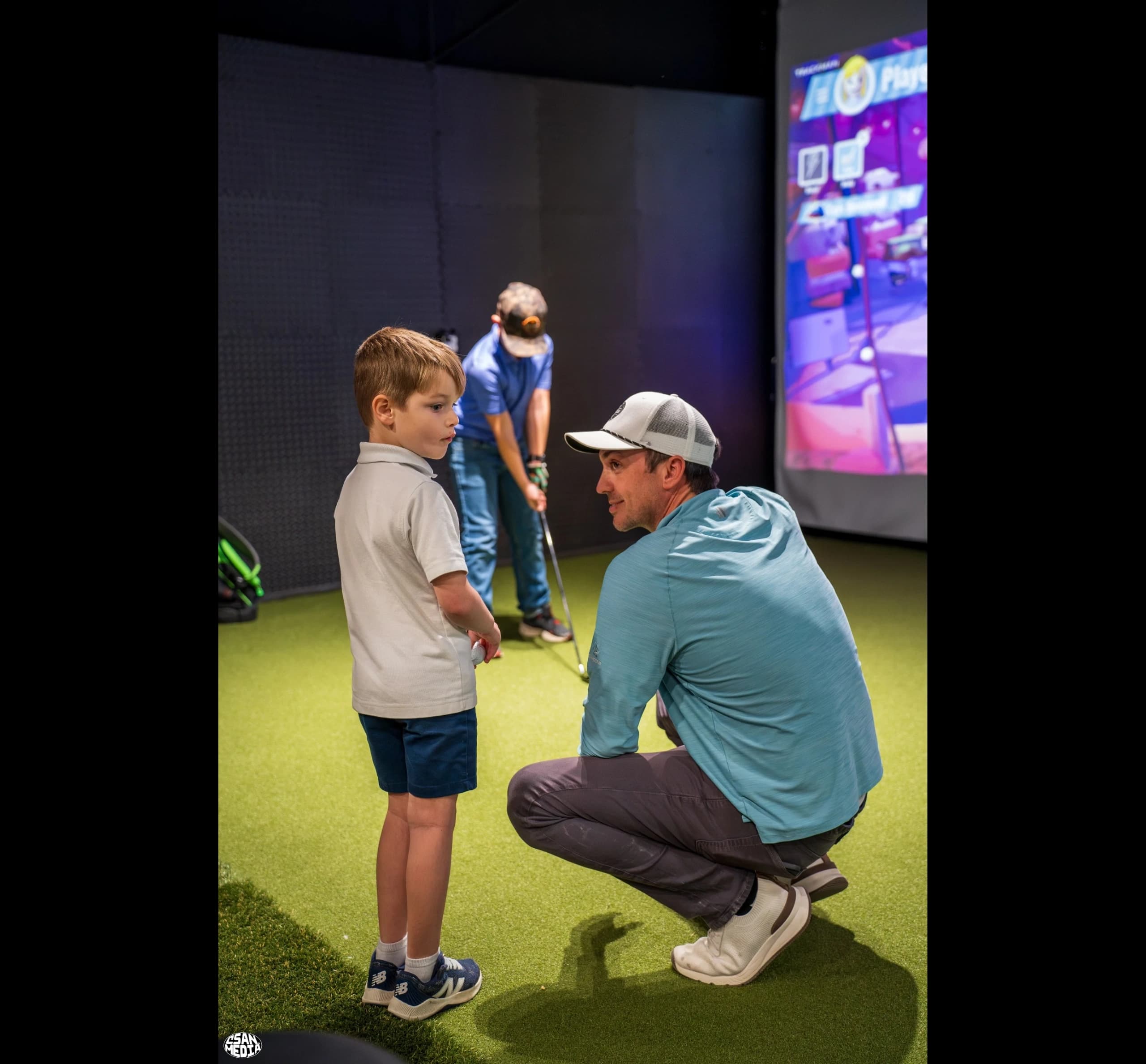 Junior golfer training